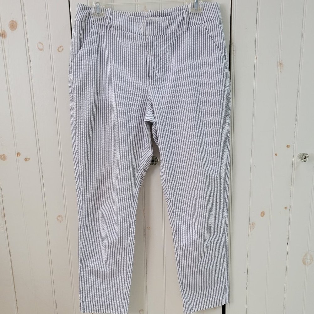 Cotton Seersucker Summer Pants